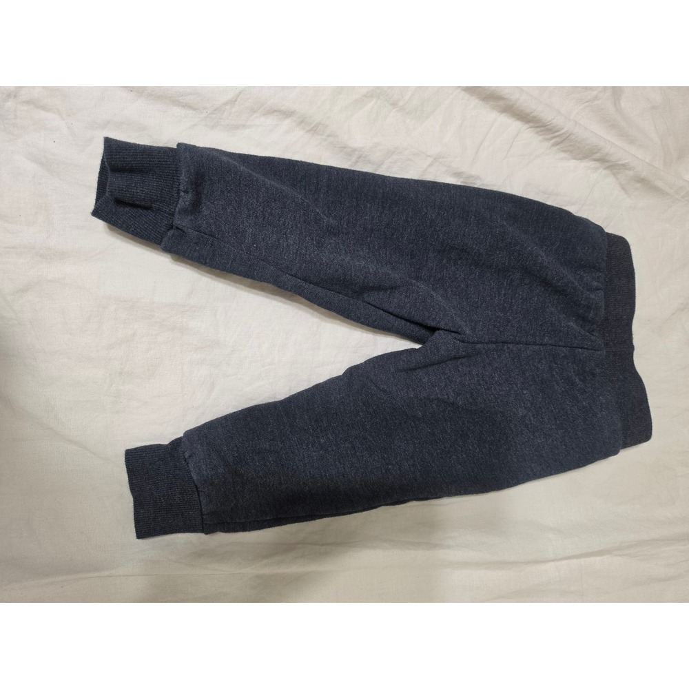 Disney Mickey Mouse Toddler Boys Charcoal Gray Plaid Knee Patch Joggers 2T - Picture 5 of 5